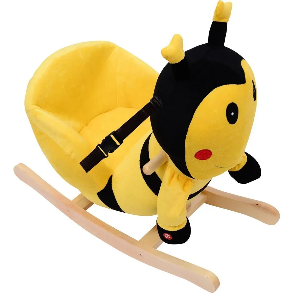 Children's rocking seesaw as a bee