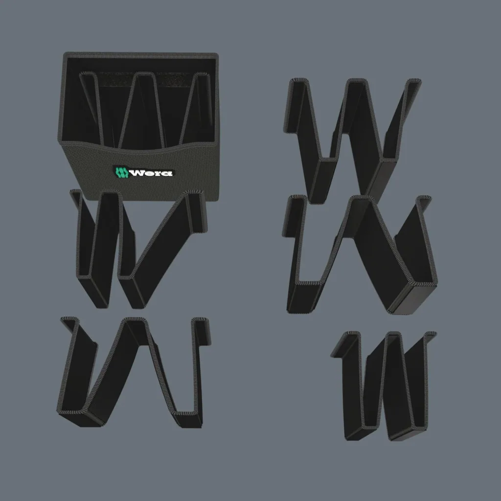 Tool container 2go, 3-part