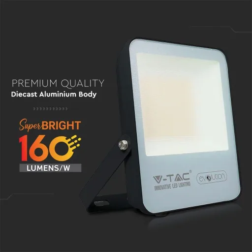 VT-4961 LED floodlight - 50 W - 8000 Lm - 4000 K - black