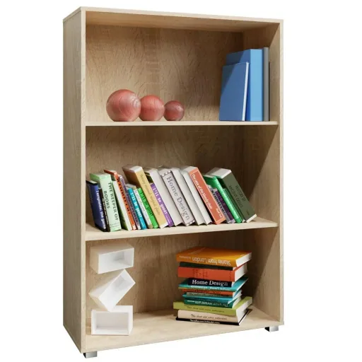 Bookcase "Vela" oak - 3 shelves