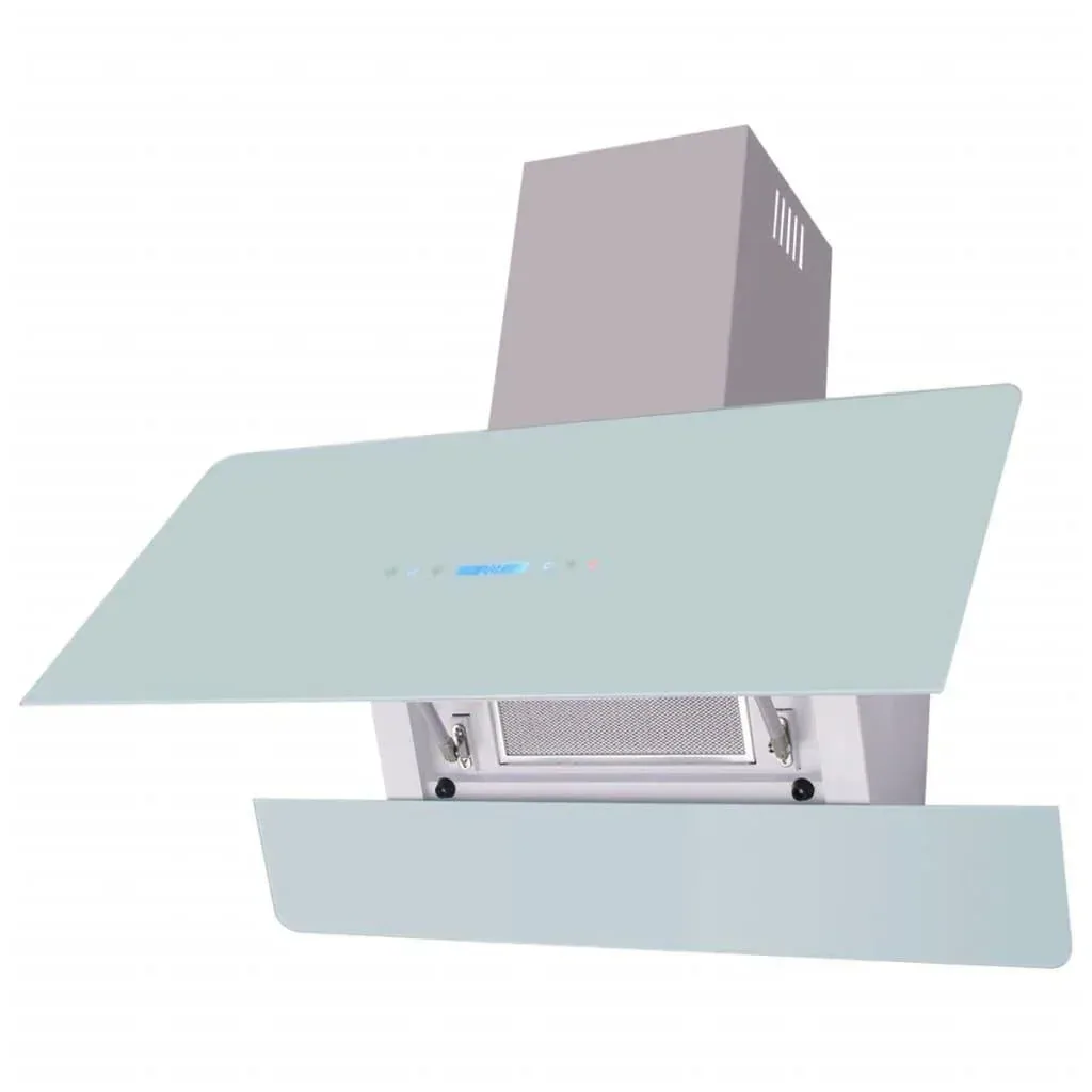 Extractor hood with touchscreen white 900 mm