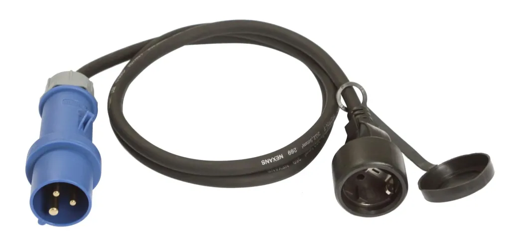 Adapter - plug - coupling/ CEE plug H07RN-F