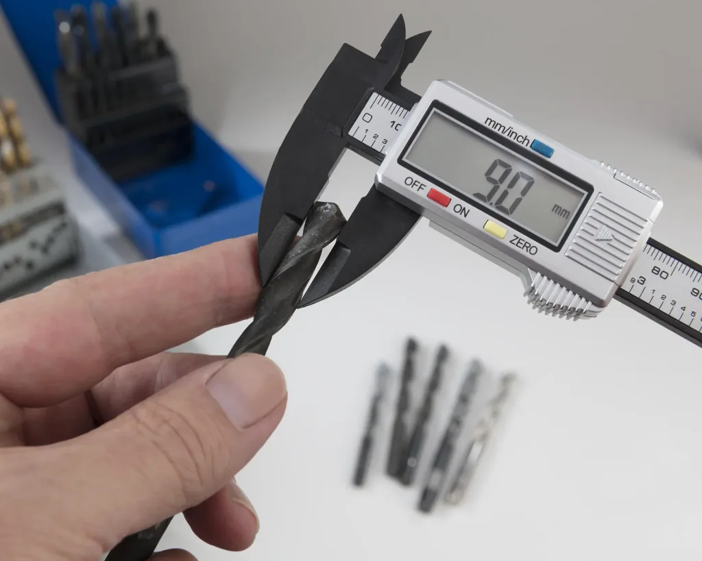 Digital caliper 150 mm, mm and inch, 0.1 mm measuring range