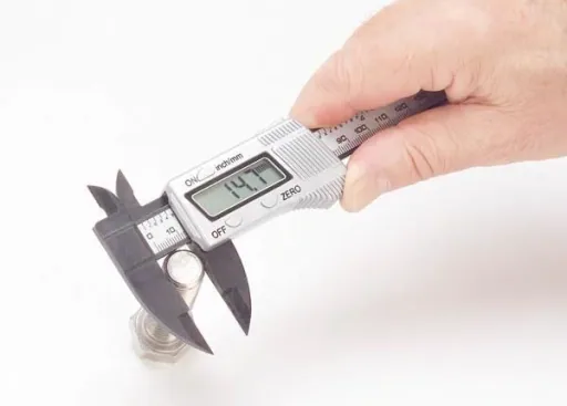 Digital caliper 150 mm, mm and inch, 0.1 mm measuring range