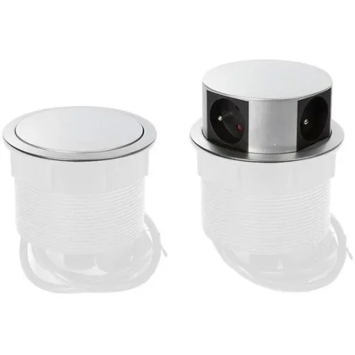 Pop-up power strip - 4 sockets - pencil