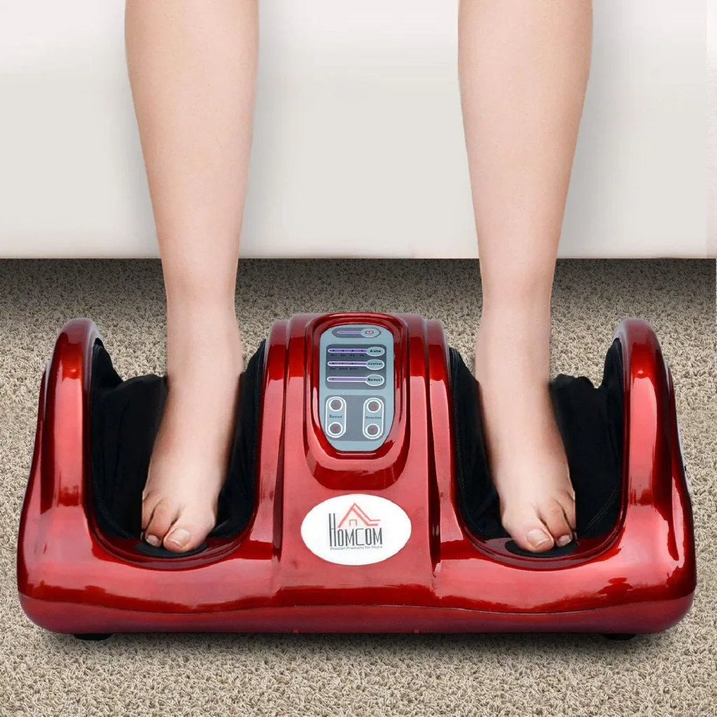Foot massager reflexology massage with remote control red