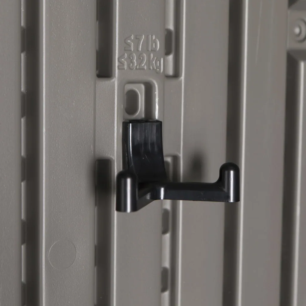 Plastic tool shed Galaxy dark grey, 244 x 457 x 244 cm