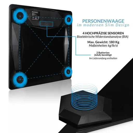 Digital bathroom scale with BI
