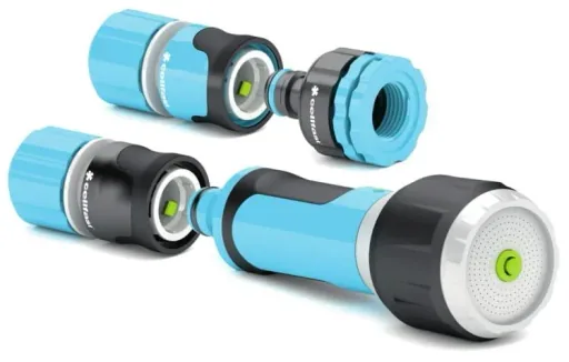 Garden hose trolley DISCOVER including 30 m + 1.5 m 4-layer hose