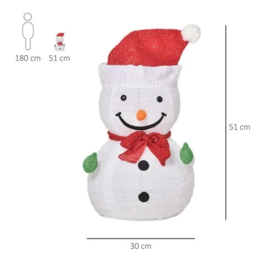Christmas snowman Christmas decoration with LED lights