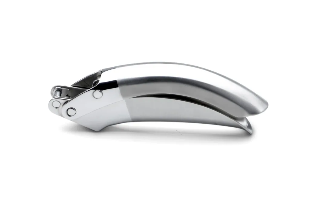 Stainless steel garlic press