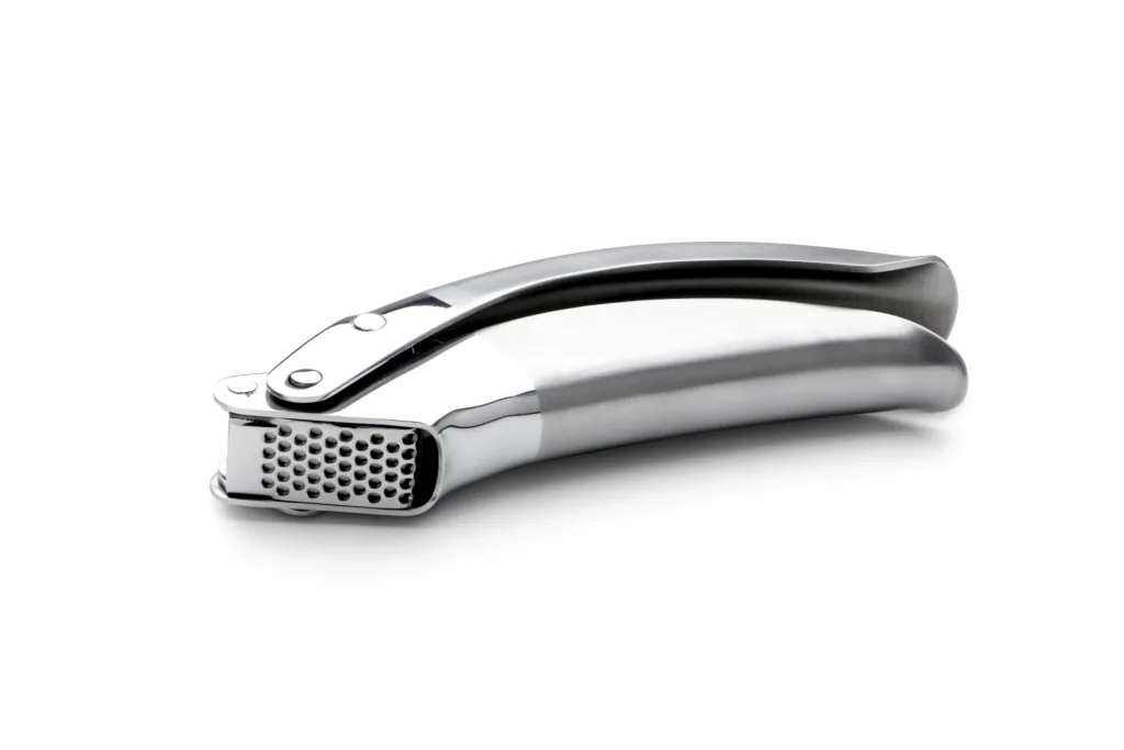 Stainless steel garlic press