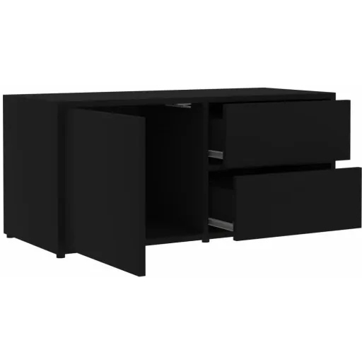TV cabinet 80x34x36 cm chipboard black