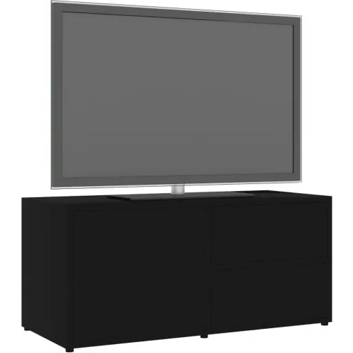 TV cabinet 80x34x36 cm chipboard black