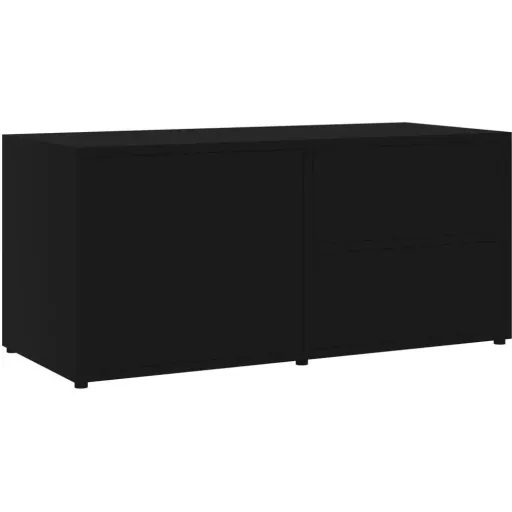 TV cabinet 80x34x36 cm chipboard black