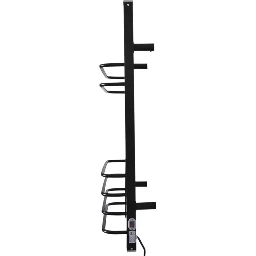 Towel radiator wall radiator 16 heating rods black