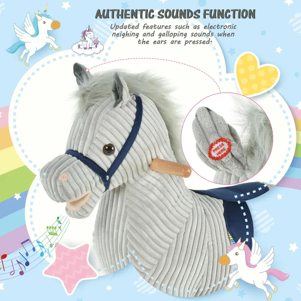 Rocking horse with animal sounds