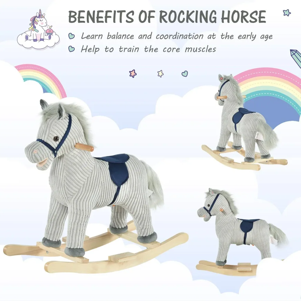Rocking horse with animal sounds