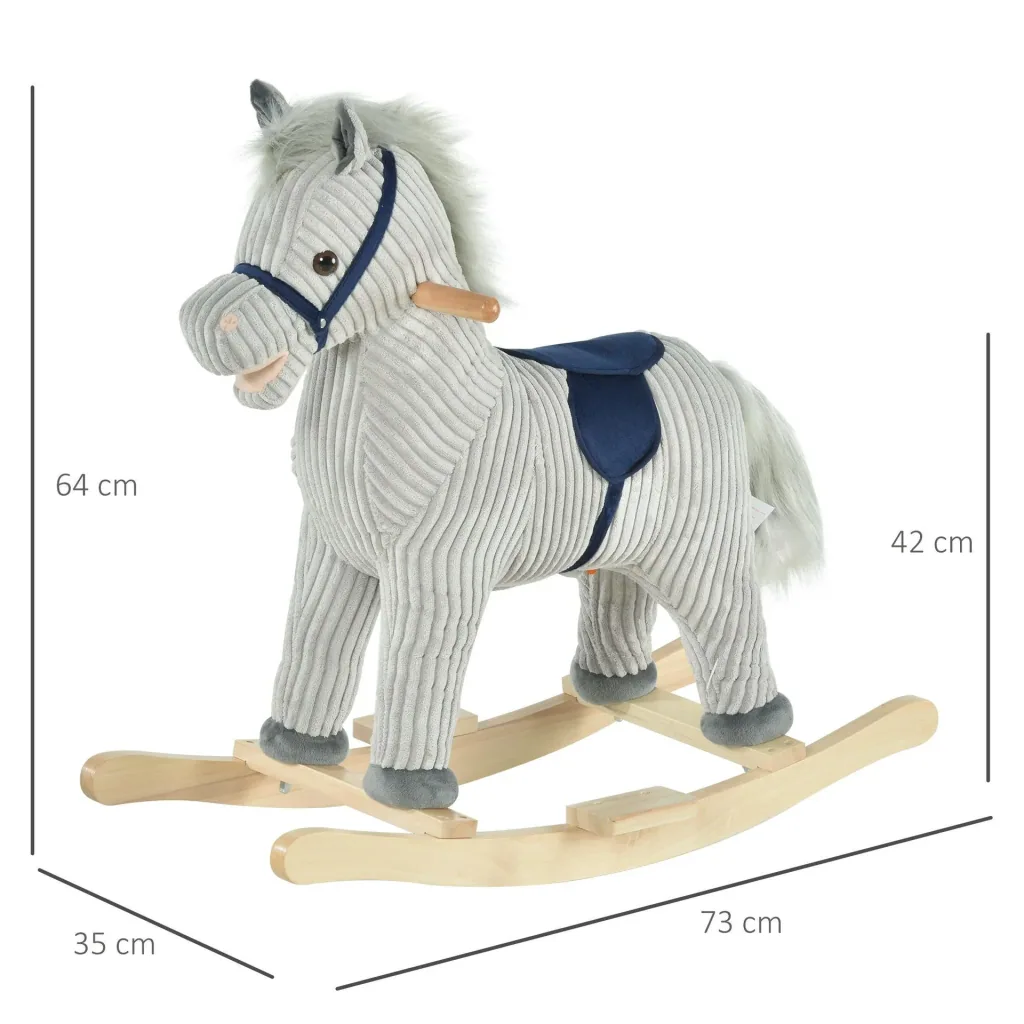 Rocking horse with animal sounds