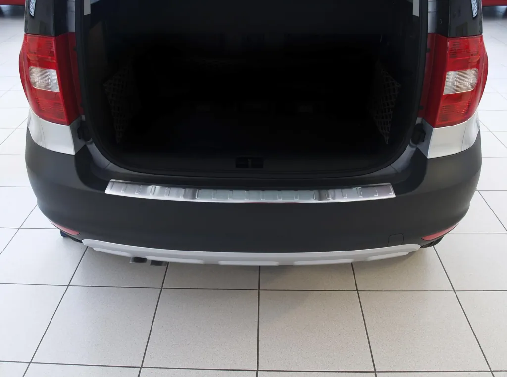 Loading sill protection Skoda Rapid / stainless steel, built 2012-2015, FL 2015>