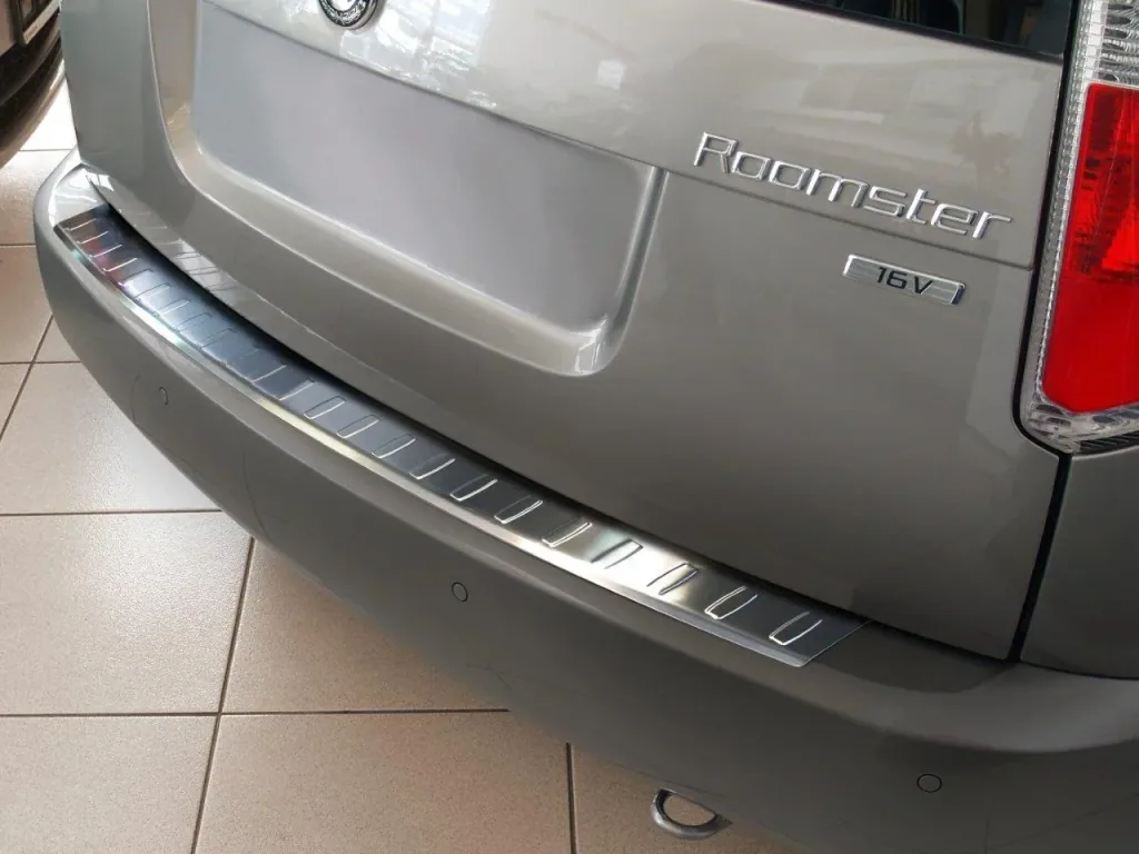 Loading sill protection Skoda Rapid / stainless steel, built 2012-2015, FL 2015>