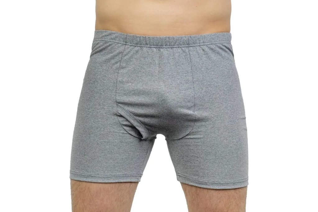 Retro shorts, dark grey/melange, size 2XL