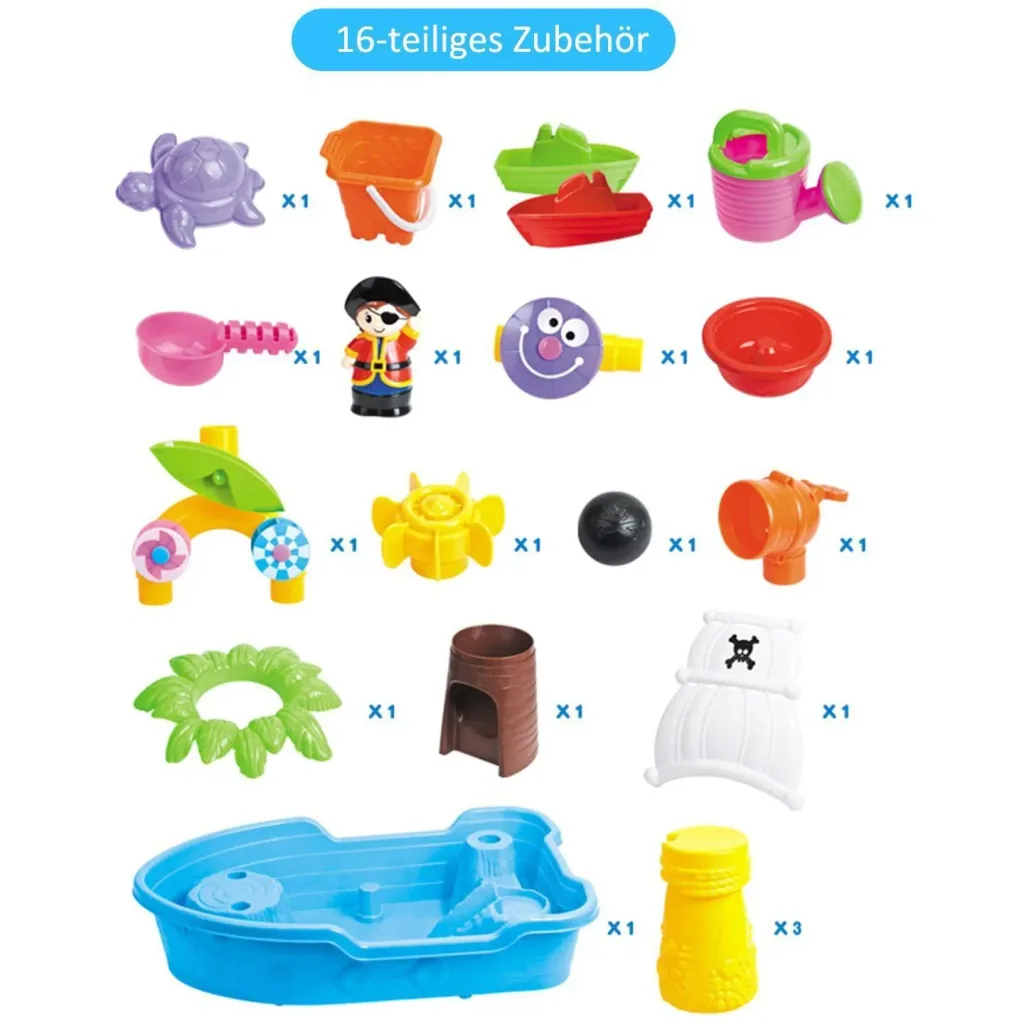 Water play table children's play table with accessories