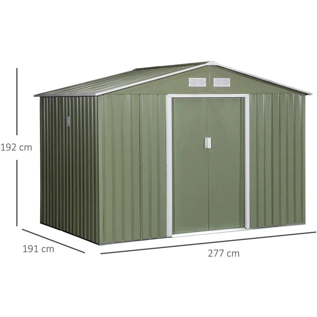 Garden shed gray