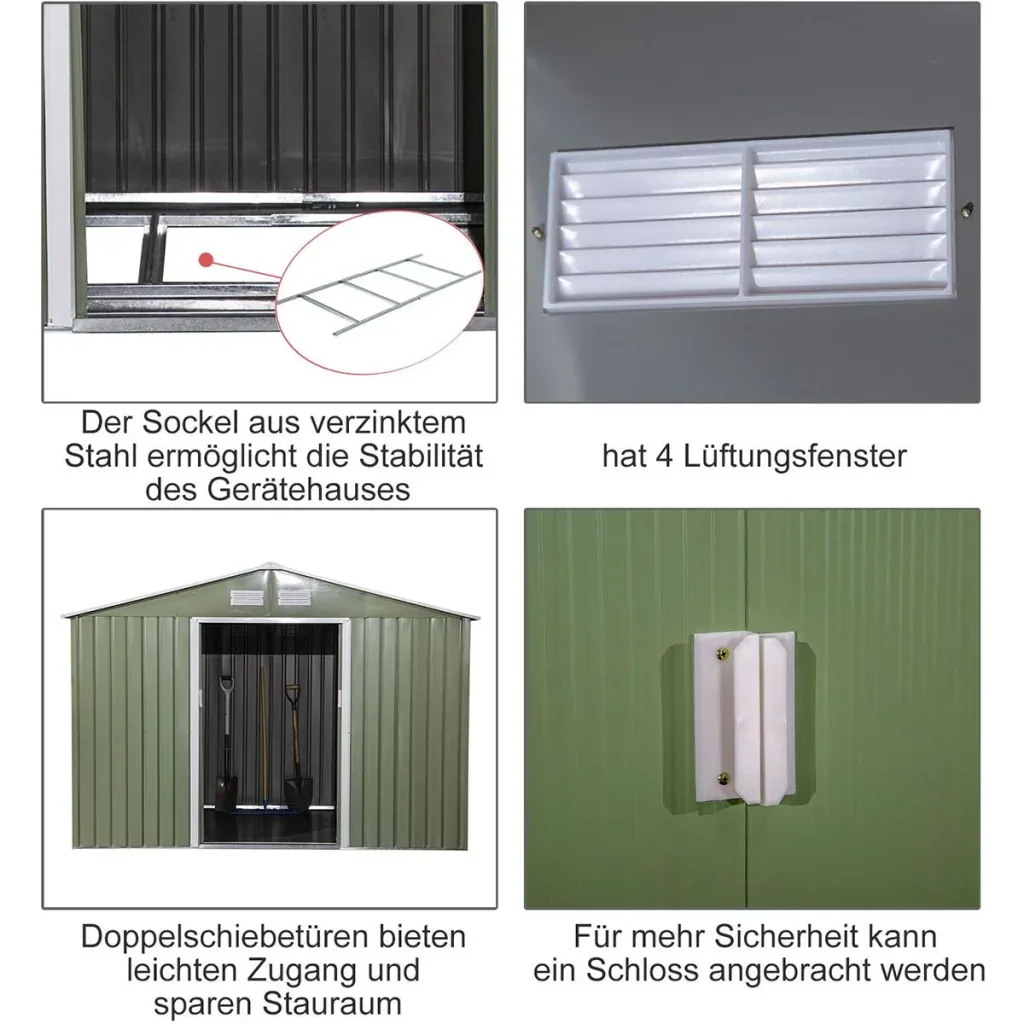 Garden shed gray