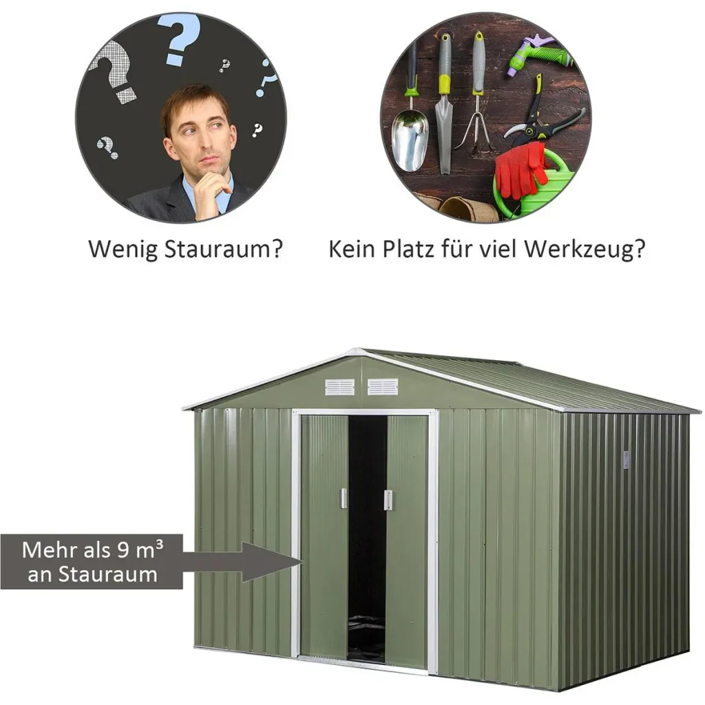 Garden shed gray