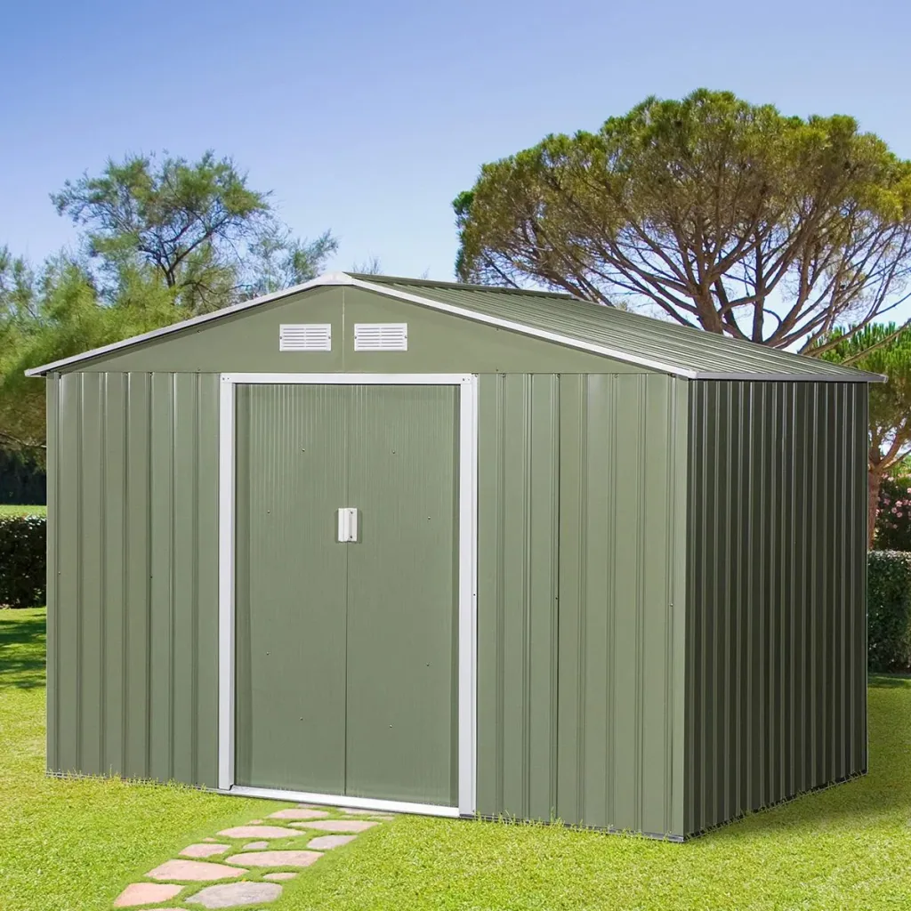 Garden shed gray