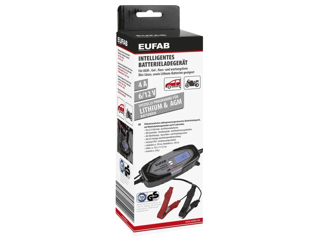 Battery charger - 4 A - 6 / 12 Volt