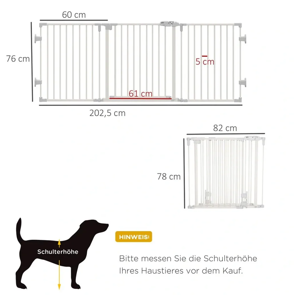 Dog barrier door safety gate