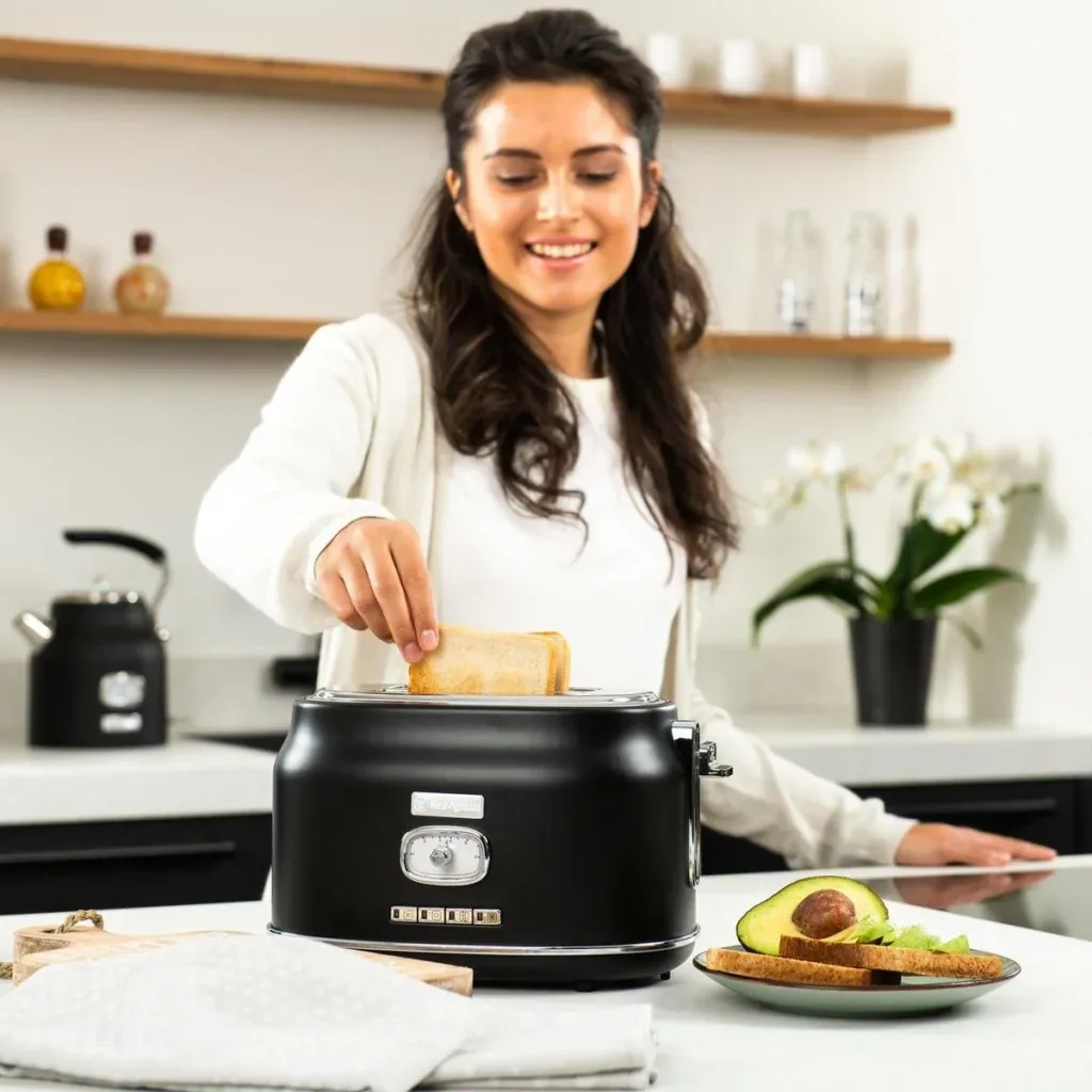 Retro Toaster - 2-slice Toaster - Black