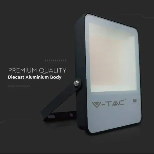 VT-32 LED Floodlight - 30 W - 4100 Lm - 6500K - Black - Extra Efficient
