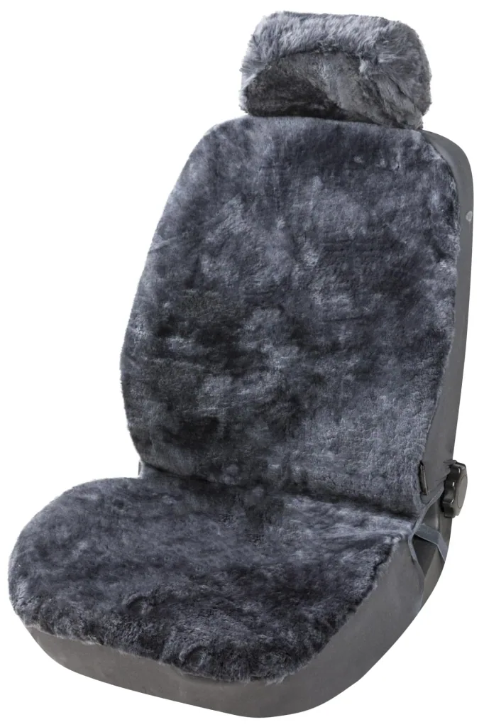Car seat cover IVA, lambskin, anthracite, with ZIPP IT system