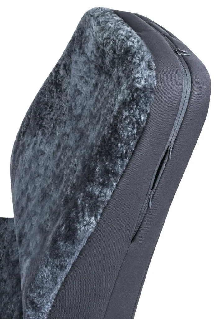 Car seat cover IVA, lambskin, anthracite, with ZIPP IT system