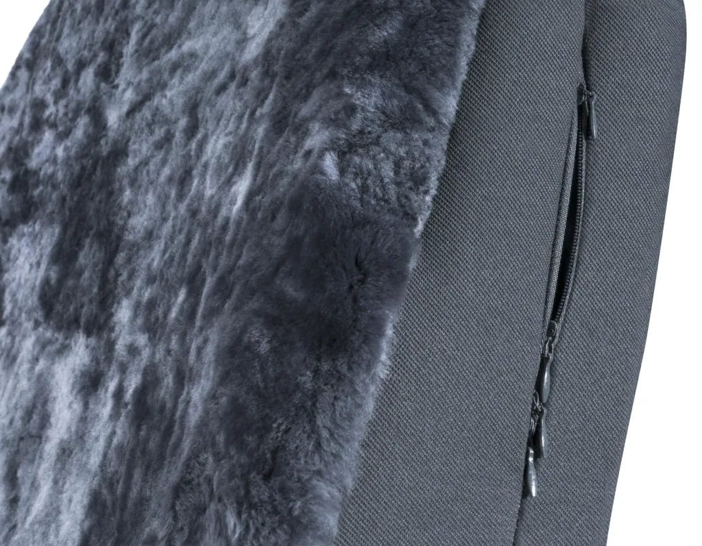 Car seat cover IVA, lambskin, anthracite, with ZIPP IT system