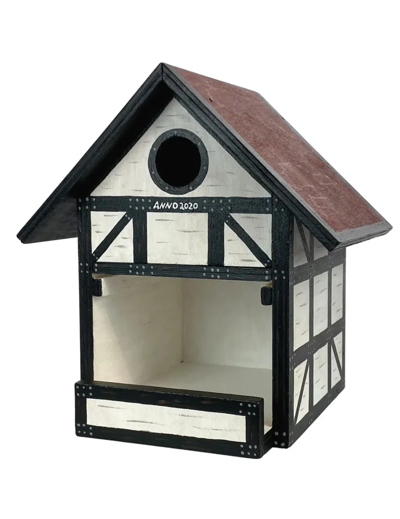 Wooden birdhouse construction set