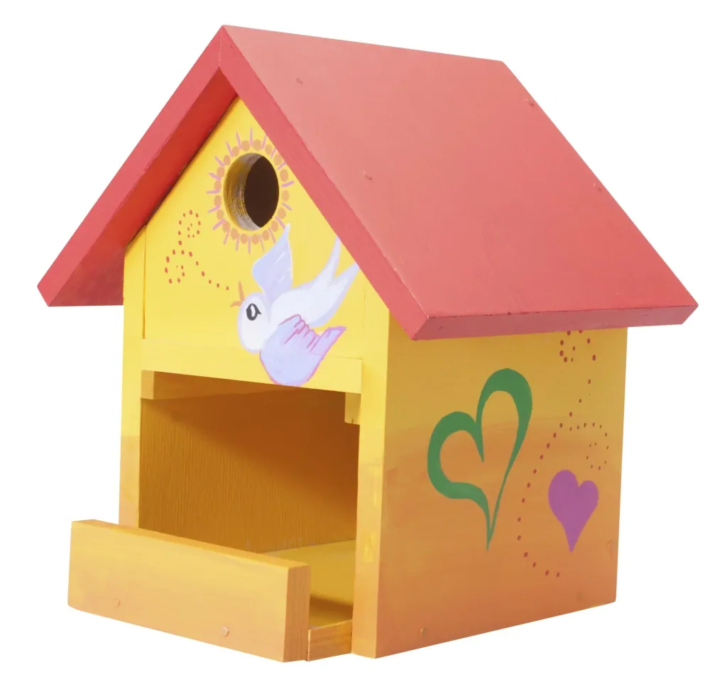 Wooden birdhouse construction set