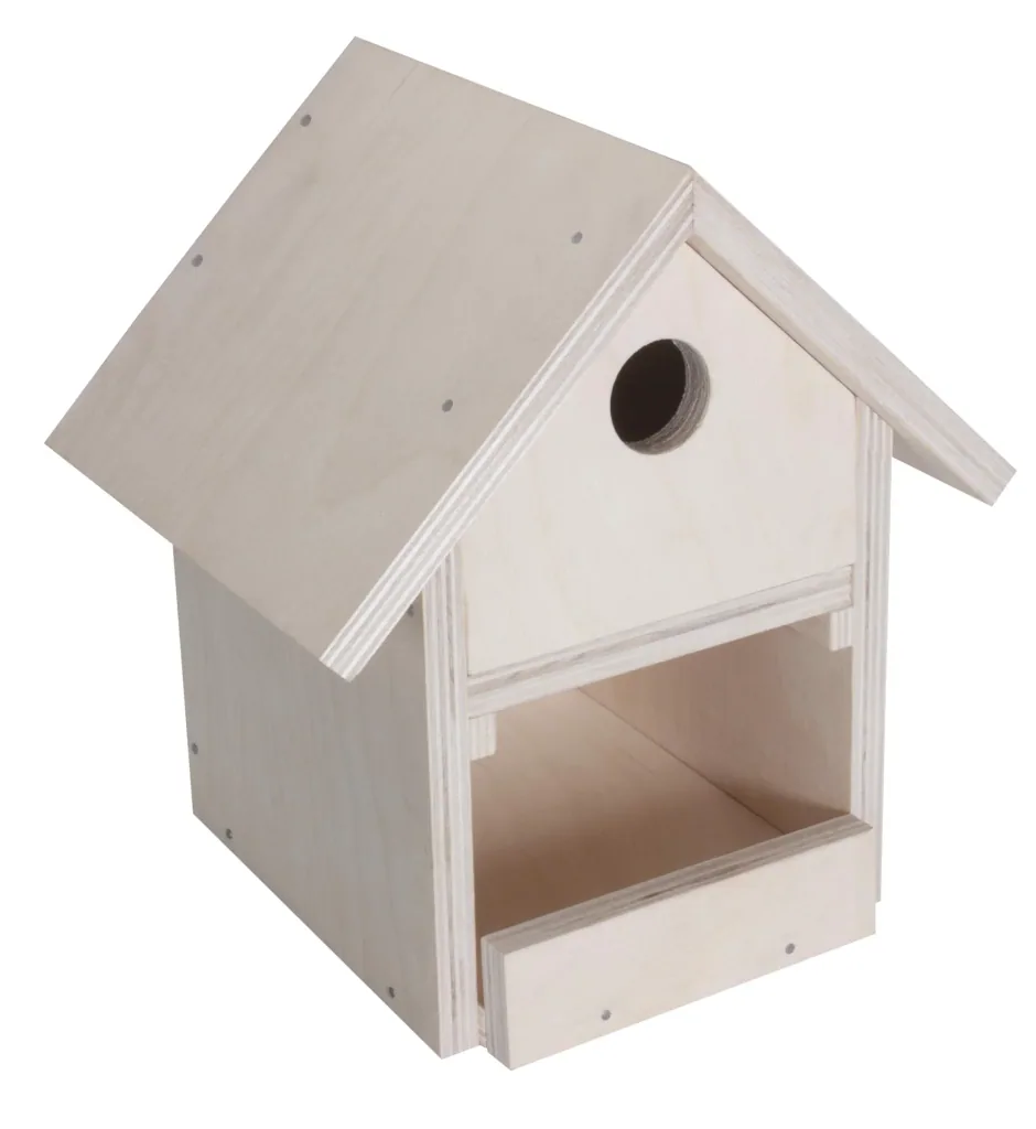 Wooden birdhouse construction set