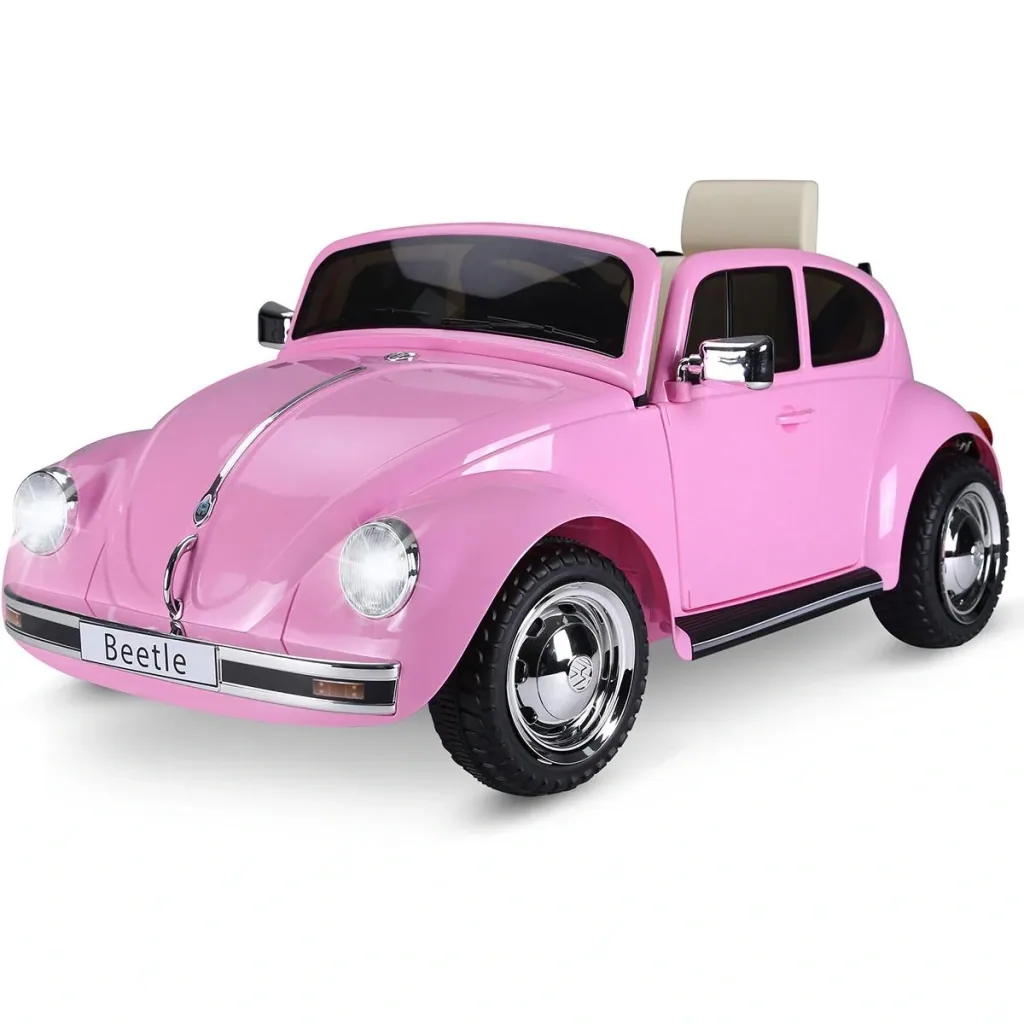 Children's car from Volkswagen Beetle Children's vehicle Electric car with MP3 light music plastic metal 108.5 x 63 x 51.5 cm