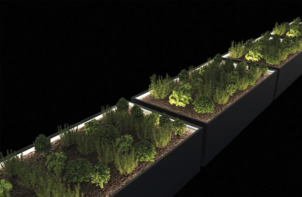 Plantenbak Herstera Garden 150 x 100 x 50 antraciet