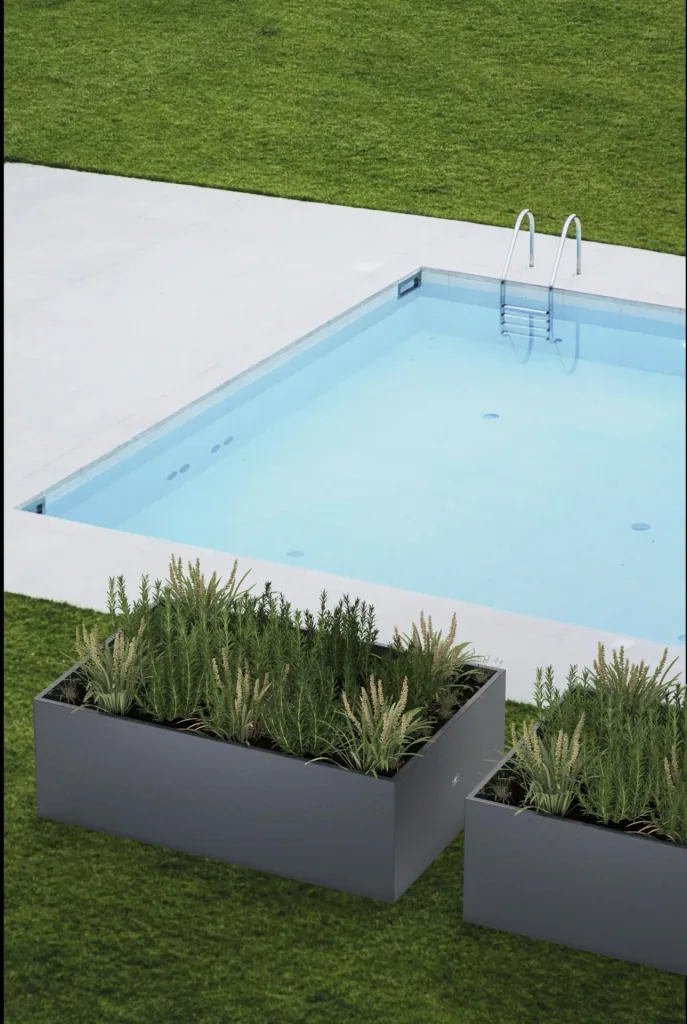 Plantenbak Herstera Garden 150 x 100 x 50 antraciet