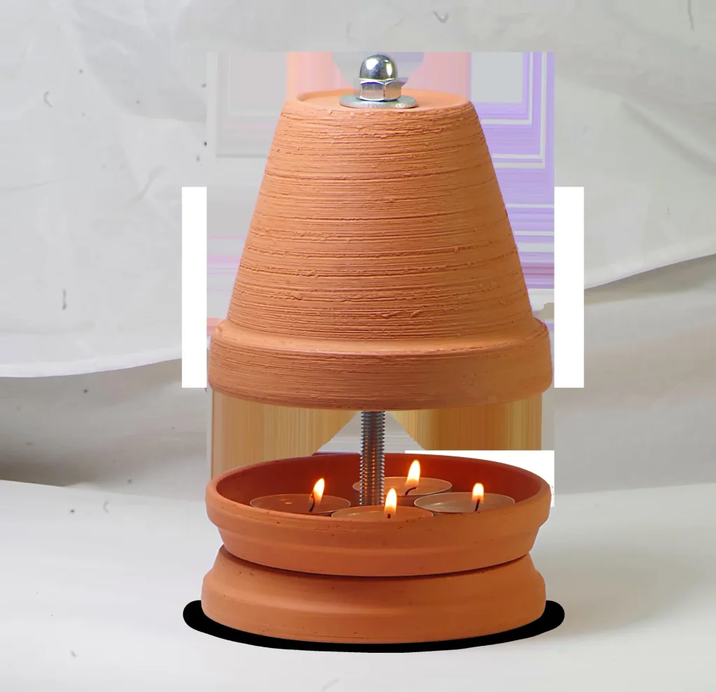 Tealight heater including 4 tealights