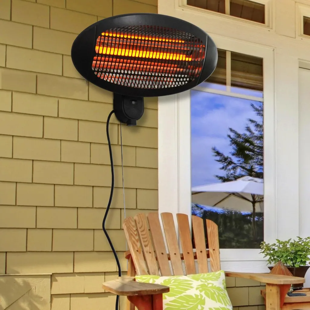 Patio heater quartz electric 650W/1300W/2000W