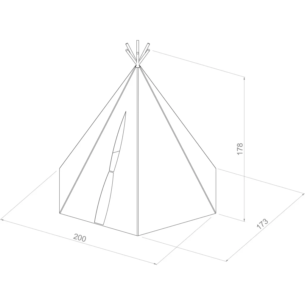 Lumo play tent with lighting (blue)