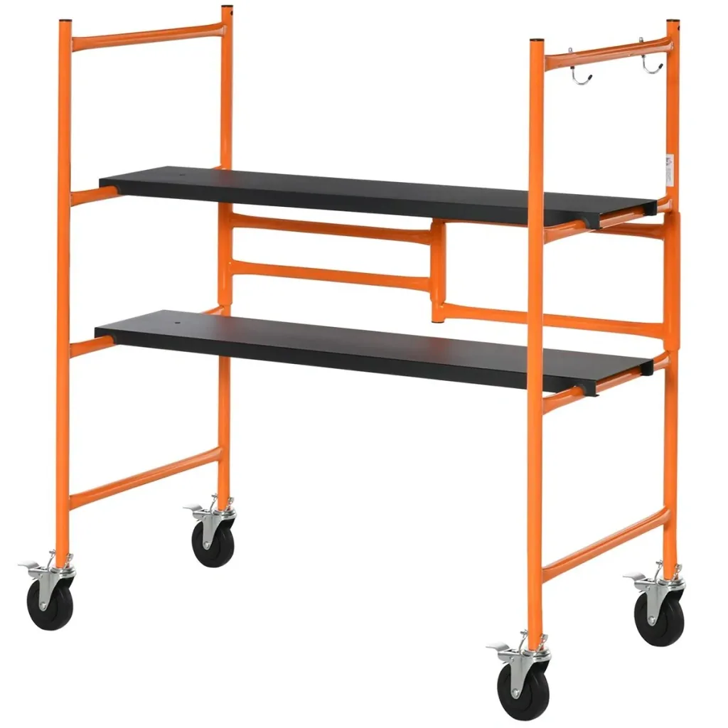 Work scaffold mobile scaffolding stair ladder ladder with locking wheels adjustable work platform portable folding