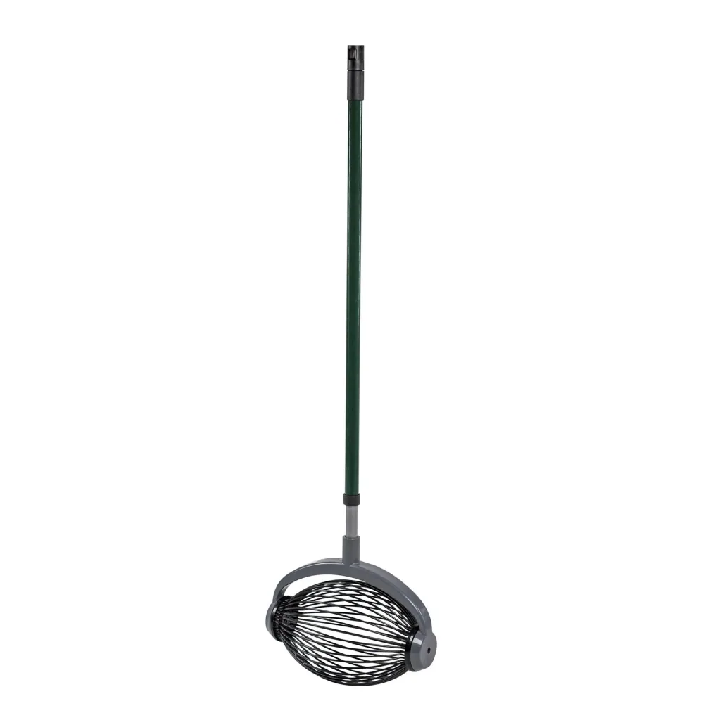 Large roller collector including telescopic handle and emptying attachment