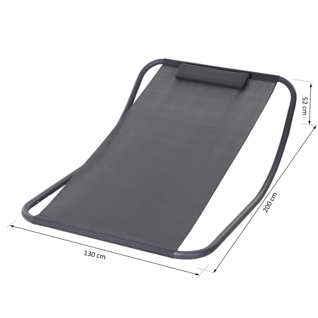 Rocking lounger with cushion